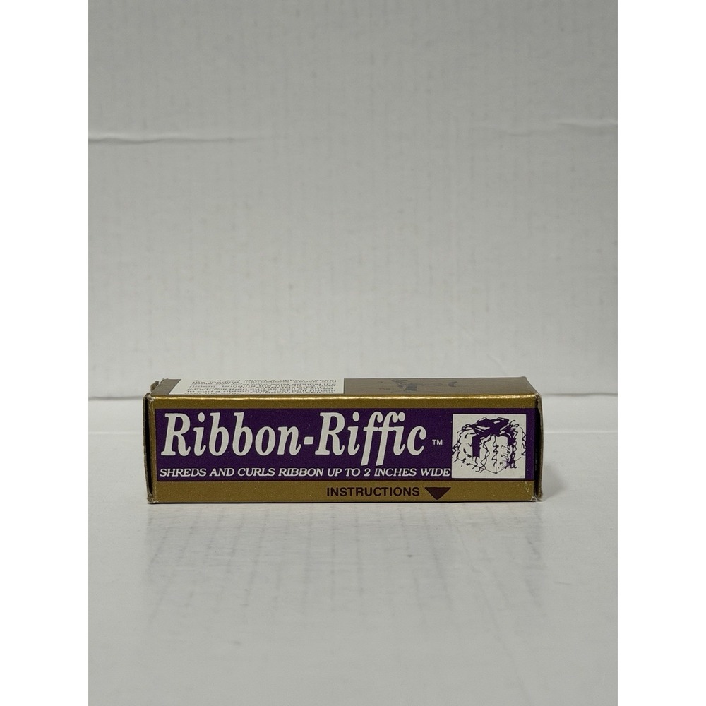 NEW Vintage Ribbon Riffic Ribbon Shredder Curler Tool HoeTemPole Made In USA